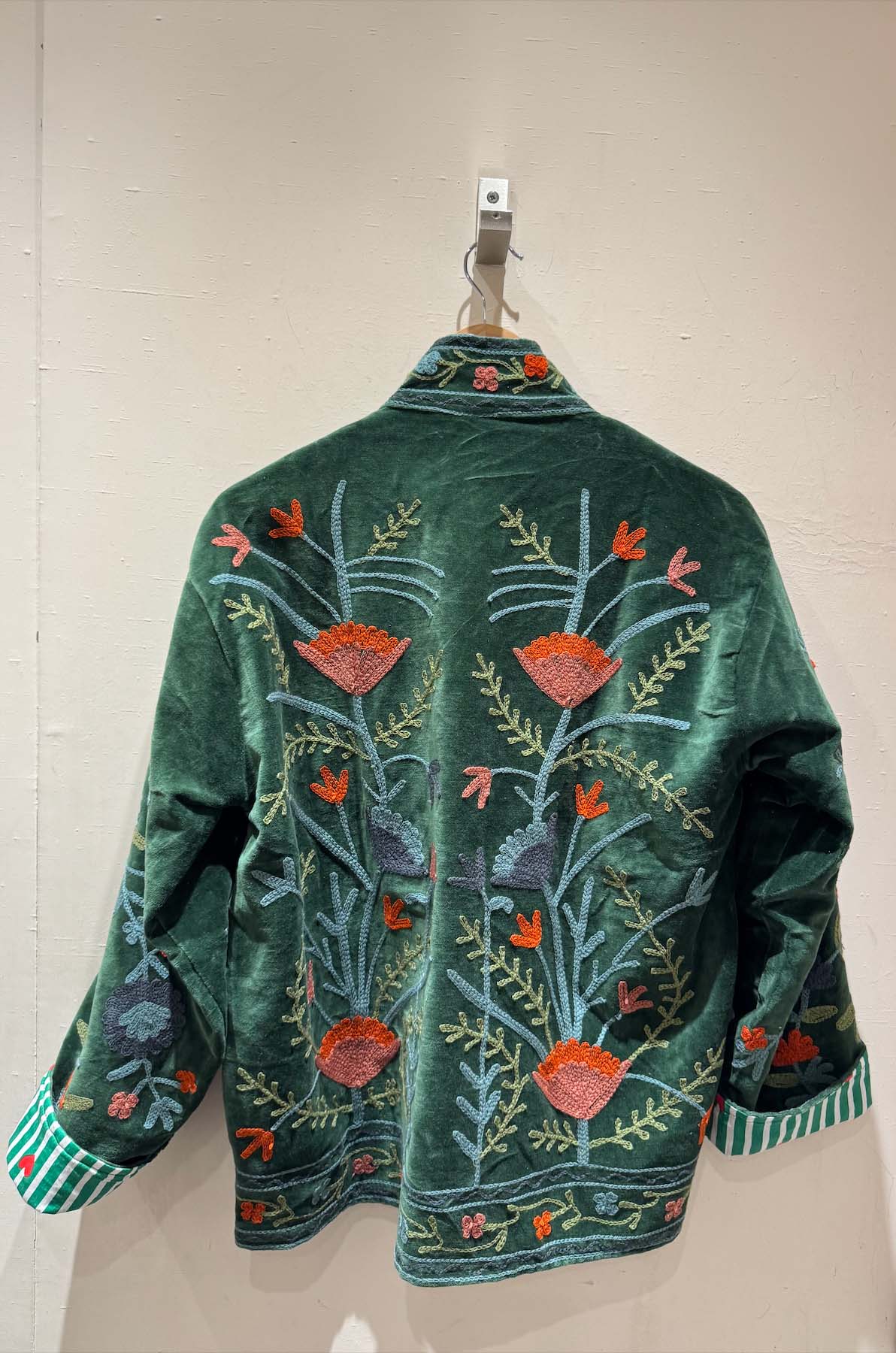 Giacca Ricamata in Velluto