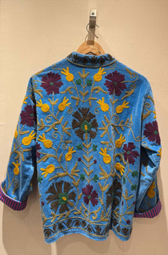 Giacca Ricamata in Velluto