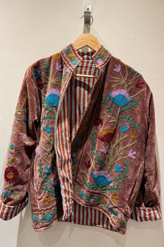 Giacca Ricamata in Velluto