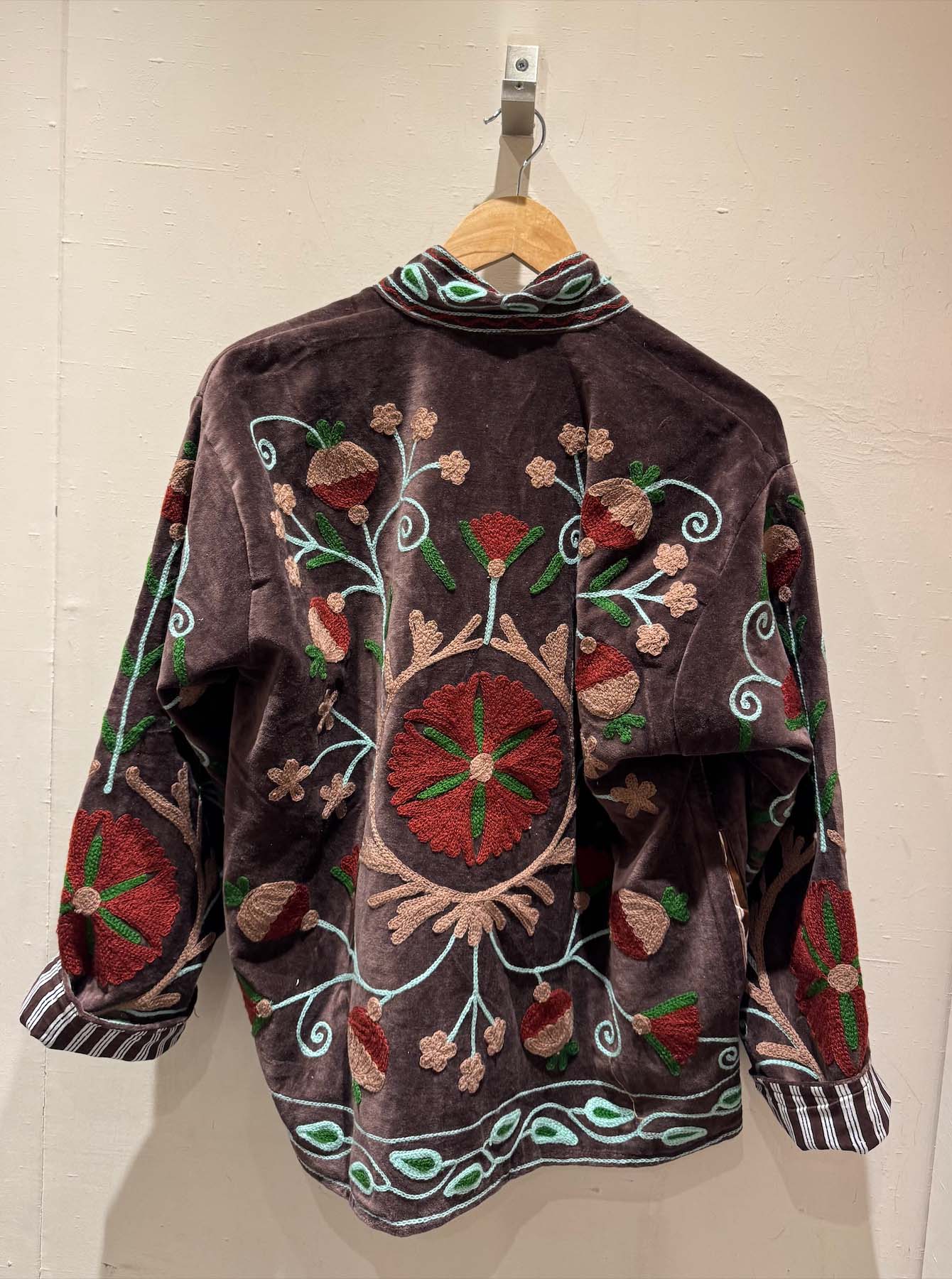 Giacca Ricamata in Velluto