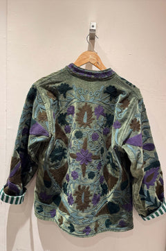 Giacca Ricamata in Velluto