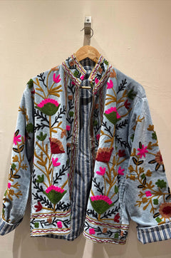 Giacca Ricamata in Velluto