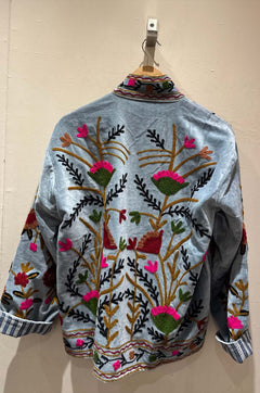 Giacca Ricamata in Velluto