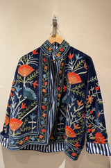 Giacca Ricamata in Velluto