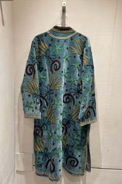 Giacca Lunga Ricamata