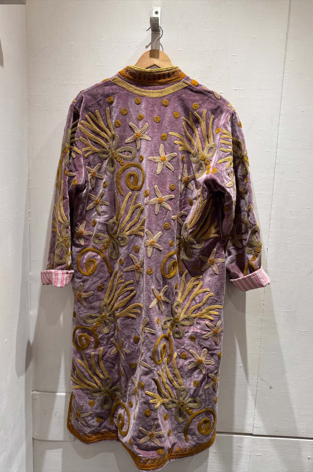 Giacca Lunga Ricamata