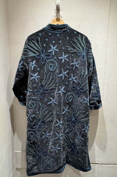 Giacca Lunga Ricamata