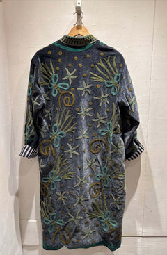 Giacca Lunga Ricamata