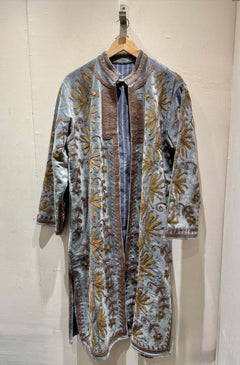 Giacca Lunga Ricamata