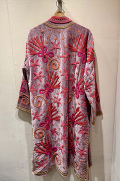 Giacca Lunga Ricamata