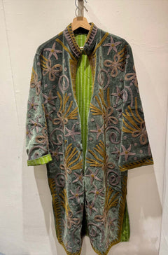 Giacca Lunga Ricamata