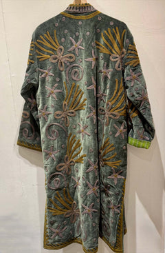 Giacca Lunga Ricamata