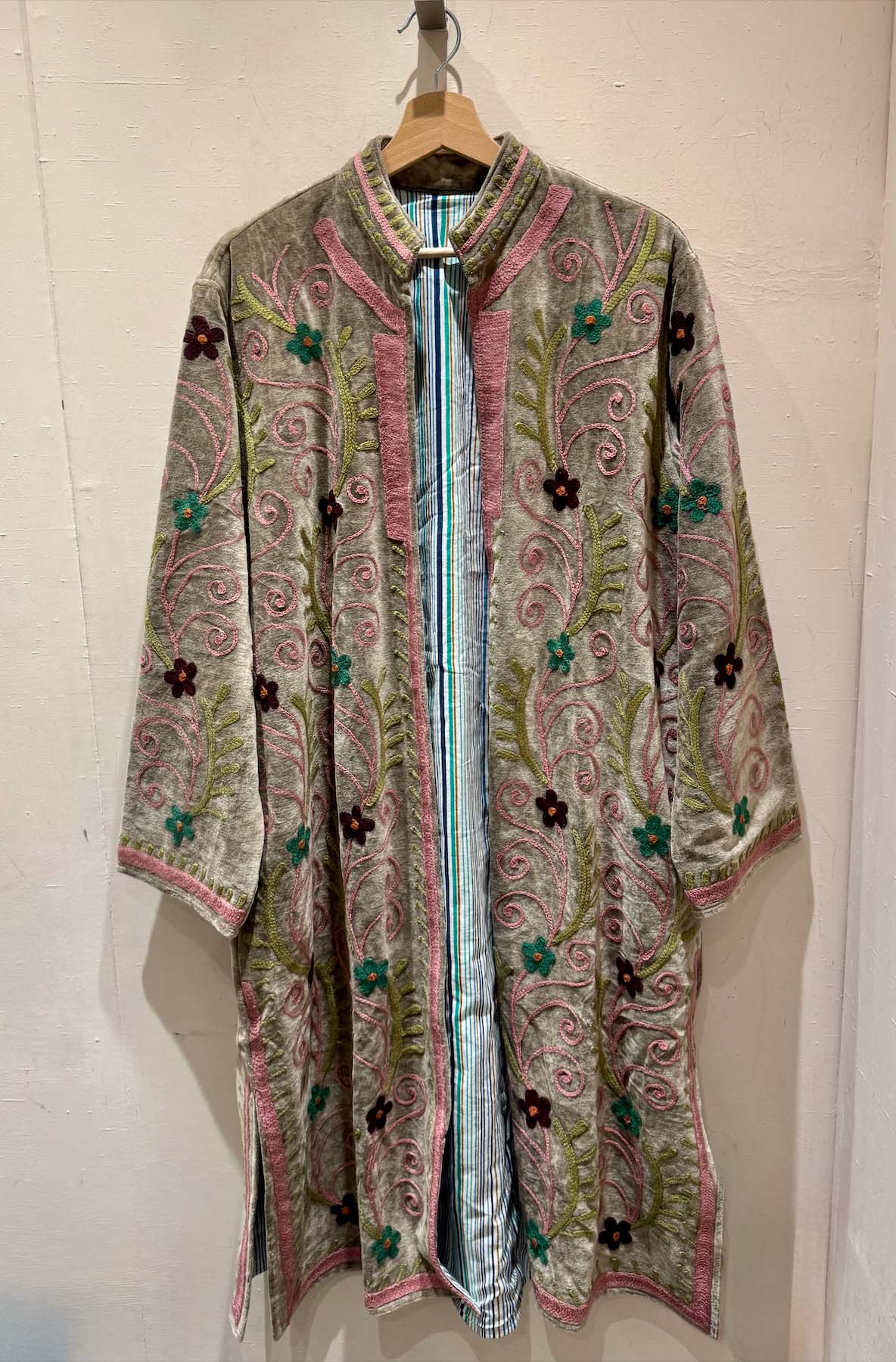 Giacca Lunga Ricamata