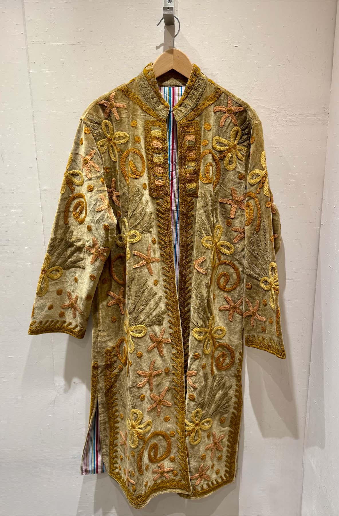 Giacca Lunga Ricamata