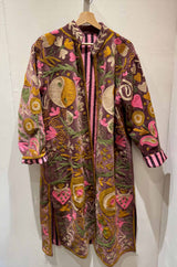 Giacca Lunga Ricamata