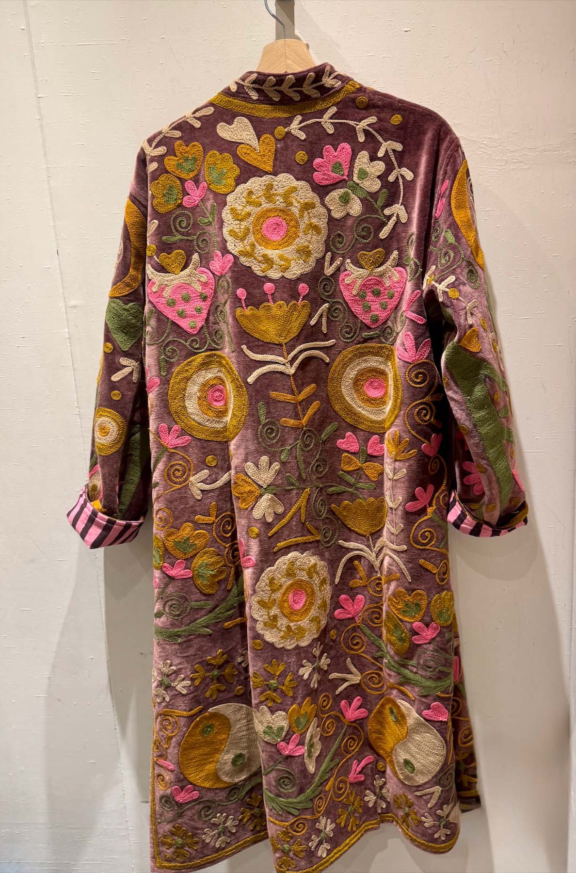 Giacca Lunga Ricamata