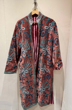 Giacca Lunga Ricamata