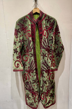 Giacca Lunga Ricamata