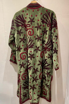 Giacca Lunga Ricamata