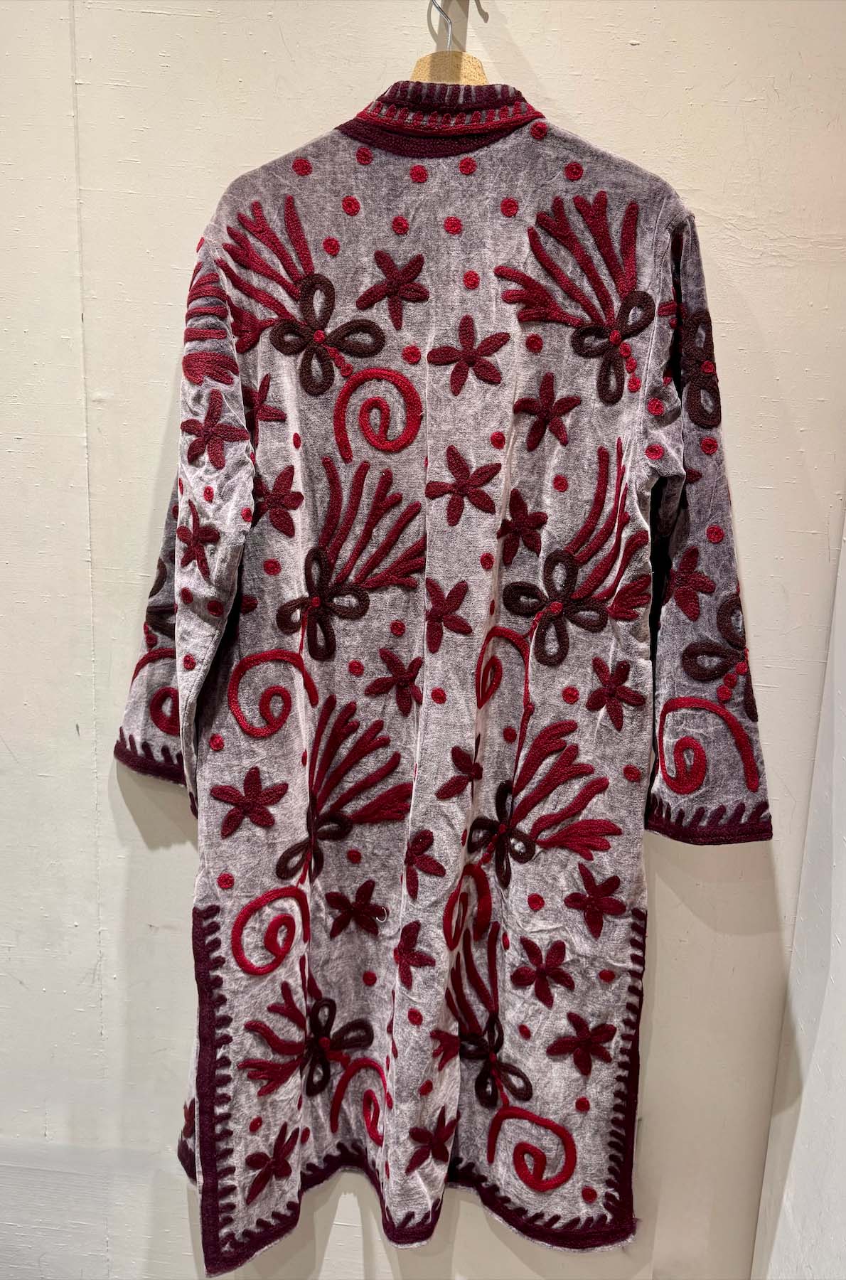 Giacca Lunga Ricamata