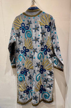 Giacca Lunga Ricamata