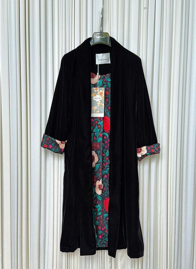 Kimono velluto lungo