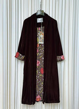 Kimono velluto lungo