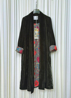 Kimono velluto lungo