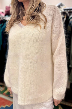Maglione Morbido Mohair scollo a V