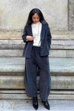 Giacca Svasata Velluto Liscio