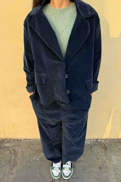 Giacca Svasata Velluto Liscio