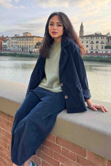 Giacca Svasata Velluto Liscio