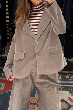 Giacca Svasata Velluto Liscio