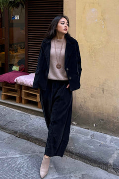 Pantalone Gaucho Velluto Liscio