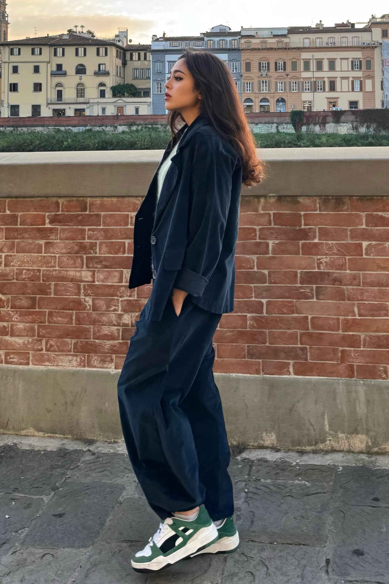 Pantalone Gaucho Velluto Liscio