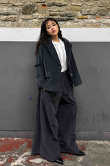 Pantalone Palazzo Velluto Liscio