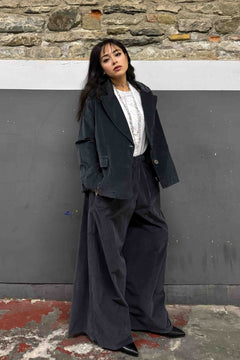 Pantalone Palazzo Velluto Liscio