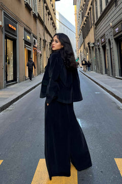 Pantalone Palazzo Velluto Liscio