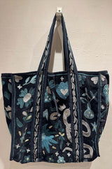 Shopper Velluto Ricamata