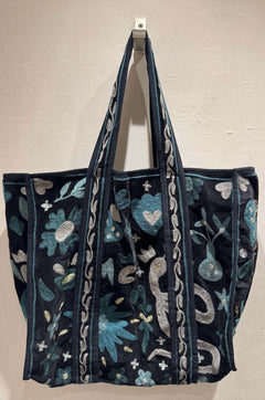 Shopper Velluto Ricamata