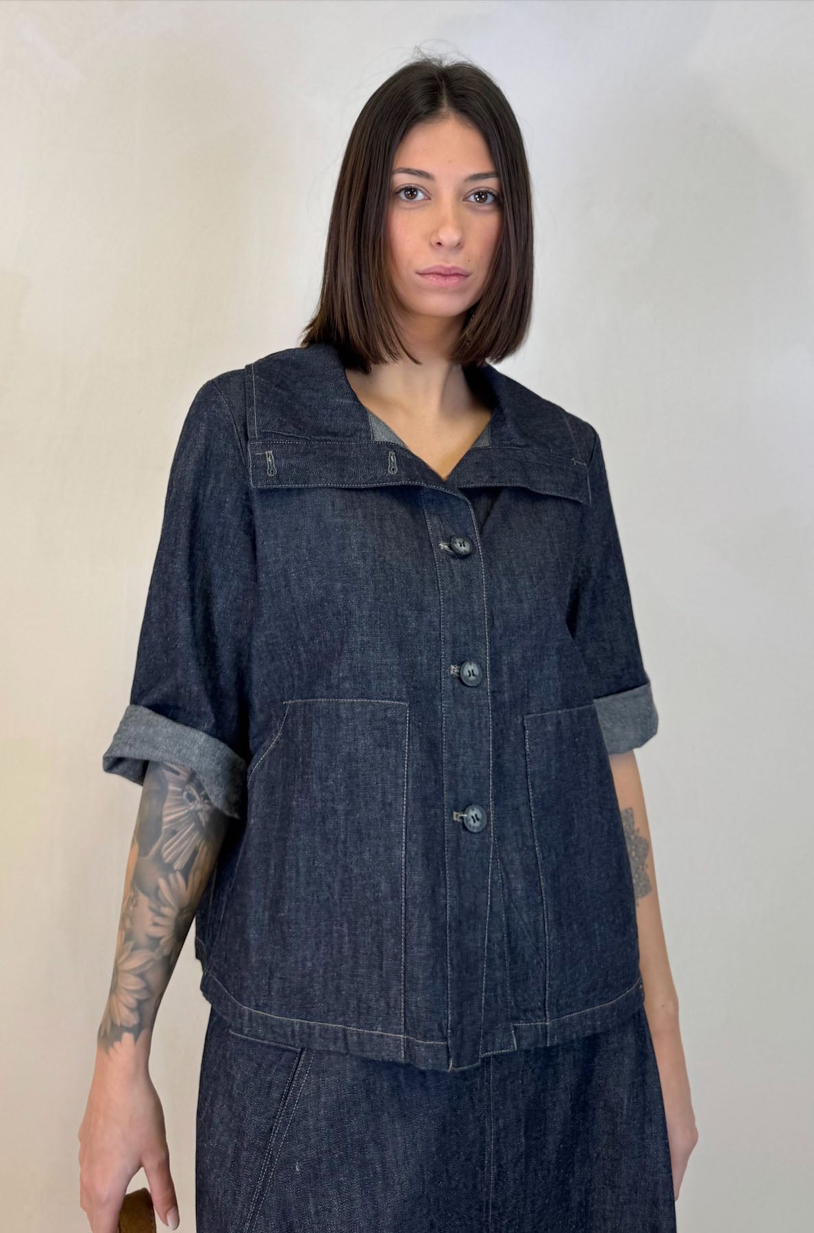 Giacca Camicia Jeans