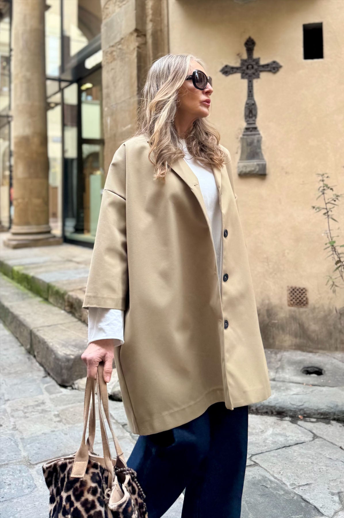 Giacca Kimono Impermeabile