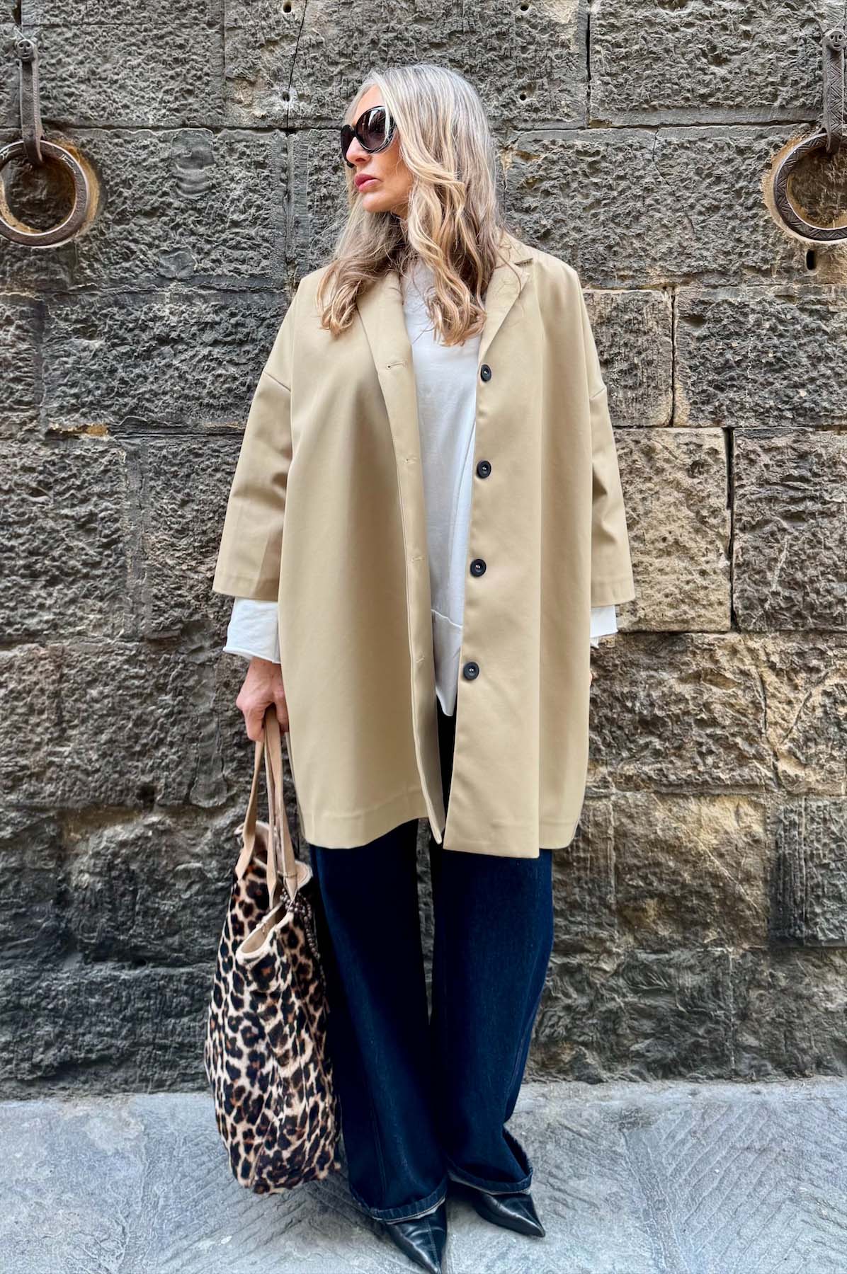 Giacca Kimono Impermeabile