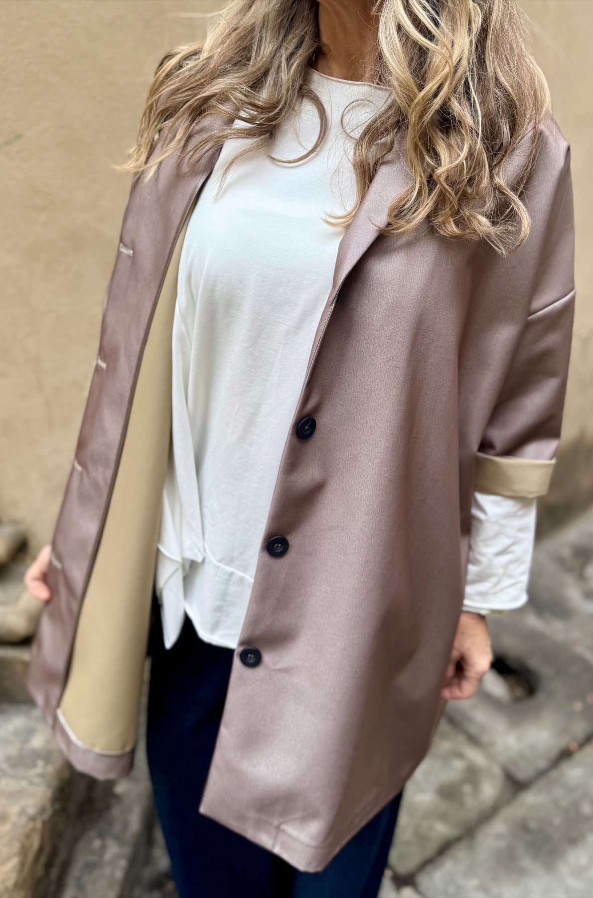 Giacca Kimono Impermeabile