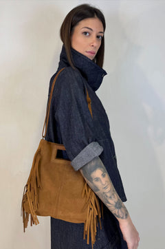 Borsa Quadrata Frange