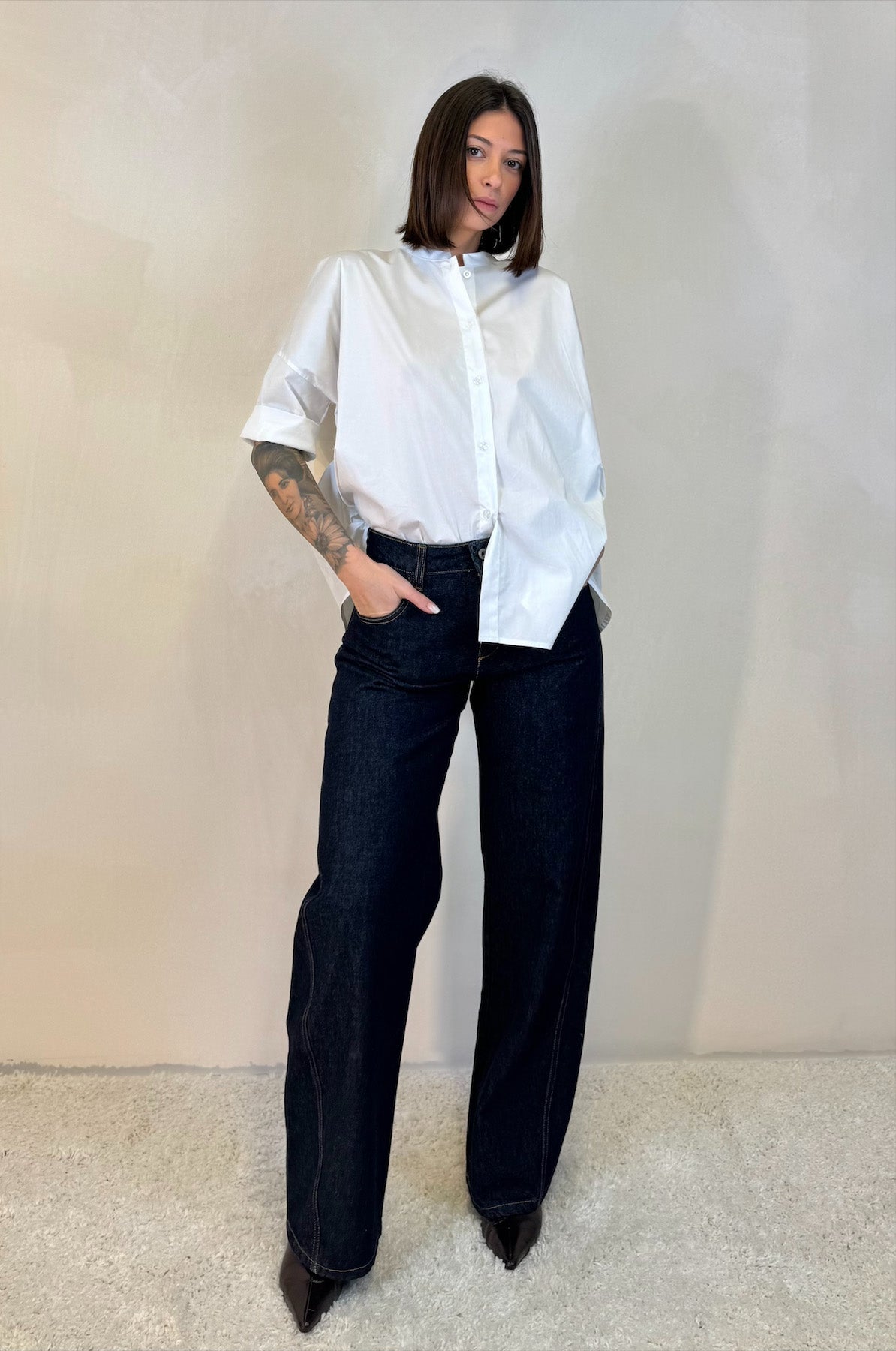 Jeans Scuro 5 Tasche