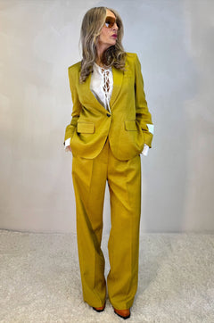Blazer Monopetto con Fodera Floreale