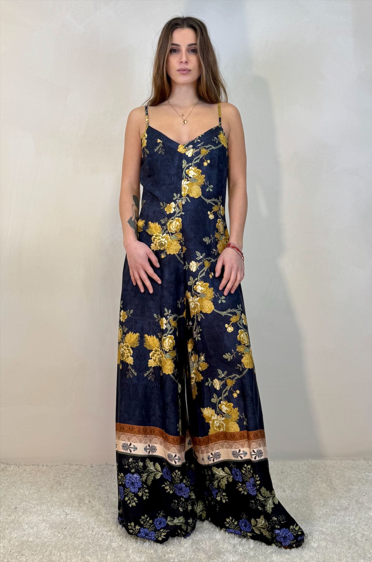 Tuta Viscosa Fantasia Peonie