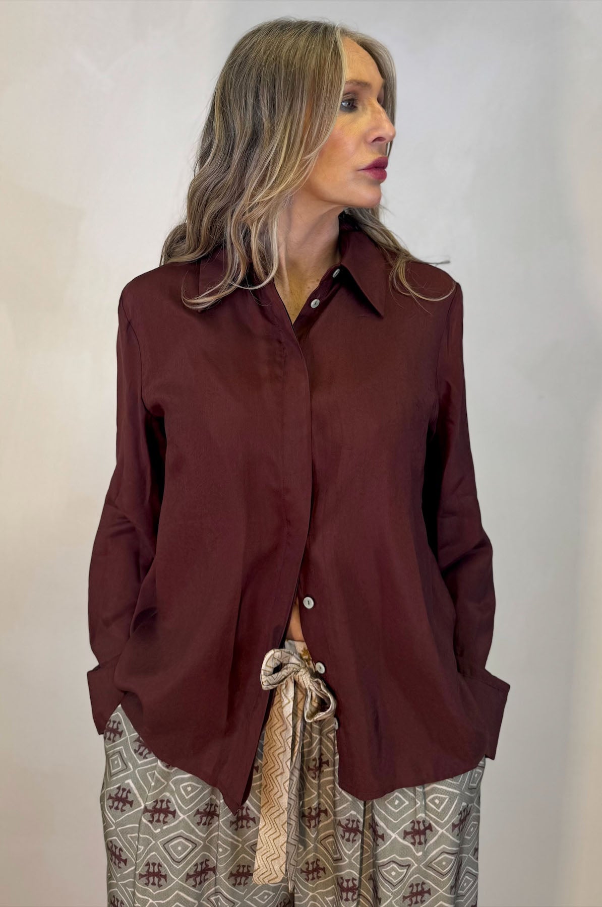 Camicia Uomo Tinta Unita