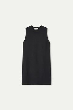 Vestito corto in maglia nero